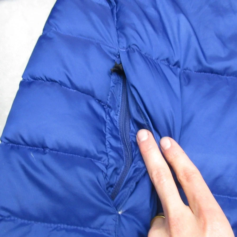 REI Down Jacket Boys‎ XL 18 Blue Full Zip Quilted Light Insulated Warm Puffer